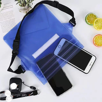 Grande pochette étanche en PVC pour iPhone Sac banane Sac sec Sac de taille flottant pour la natation Ski Drift Plongée sous-marine