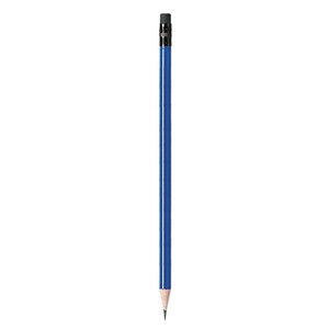 Matita Blu per Scuola con Gomma 2B/2H/HB, Motivo Esagonale, Materiale Carta e Plastica, Lunghezza 190mm, Durezza D=7,3 - Product Image 1