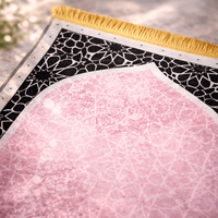 Tapis de prière musulman durable avec base antidérapante à points