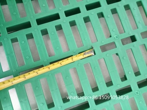 600*600mm cabra plástico listón piso oveja estiércol fuga rejilla estera aves estiércol evacuación tira tablero Placa de malla - Product Image 6