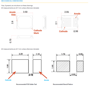 Venta Caliente CREEs JK2835AWT Serie J 2835 6V 9V 18V Chip LED SMD Blanco Cálido 2200k-6500k - Product Image 6
