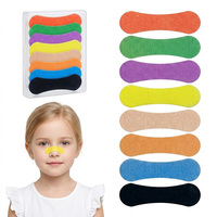Bandes nasales colorées personnalisées imprimées, bandes nasales pour le sommeil, approvisionnement en gros avec emballage à marque privée