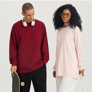 Offre Spéciale logo personnalisé couleur unie Style de base mode extérieur Streetwear Style américain manches longues - Product Image 4