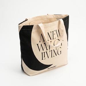 Large Capacity <b>Canvas</b> <b>Tote</b> Bag Custom Logo Cotton Shopping Bag with Inside Pocket Portable Handbag for Women - Product Image 5