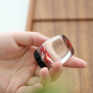 Small Glass Covered <b>Tea</b> Table Ornament Round Heat Resistant Home Accessory For Afternoon <b>Tea</b> Kung Fu <b>Tea</b> <b>Set</b> - Product Image 2