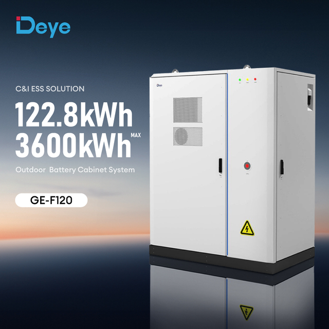 Deye GE-F120 Container Energy Storage System 48V 51.2V 120Kwh 360Kwh 1200Kwh All in One Inverter and Lithium Battery
