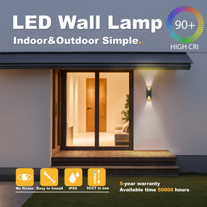 Lampes extérieures modernes noires mates pour patio, <span class=keywords><strong>porte</strong></span> <span class=keywords><strong>d</strong></span>'<span class=keywords><strong>entrée</strong></span>, luminaires muraux extérieurs, lanternes murales étanches - Product Image 2