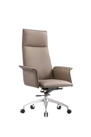 Chaise de bureau de direction Aston S-030 haut de gamme en PP - Design ergonomique, accoudoirs réglables et base pivotante pour cadres et télétravail