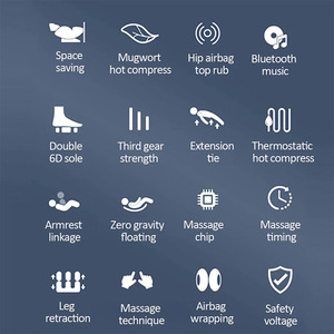 Zhouqi haute qualité Intelligent 3D <span class=keywords><strong>Anti</strong></span>-<span class=keywords><strong>gravité</strong></span> Bluetooth <span class=keywords><strong>chaise</strong></span> de Massage zéro <span class=keywords><strong>gravité</strong></span> luxe personnalisable Hifi son stéréo corps - Product Image 6