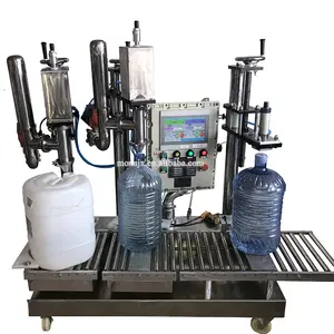 Two-station Net Weight Painting Filler With Lidding System/filling Liquid And Viscous Product