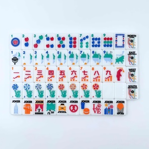 Juego de Mahjong Americano Personalizado de una Sola Capa, <span class=keywords><strong>Serie</strong></span> NYC Never Sleeps, 160 Fichas Acrílicas con Diseño de Lujo Pintado a Mano - Product Image 1