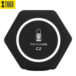 C2 Micrófono profesional Escudo de aislamiento de sonido Cubierta de bola de pantalla acústica para grabación de estudio Micrófono Vocal - Product Image 1