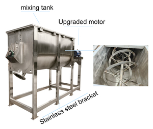 Mélangeur à ruban pour poudre humectable de pesticides SUS316L 1000L, mélangeur horizontal pour le mélange de poudres d'insecticides et de fongicides agricoles - Product Image 3