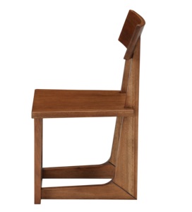 Chaises de salle à manger en bois de rose massif au design unique Chaises modernes à <span class=keywords><strong>large</strong></span> surface d'<span class=keywords><strong>assise</strong></span> et à dossier arrondi pour la salle à manger - Product Image 3