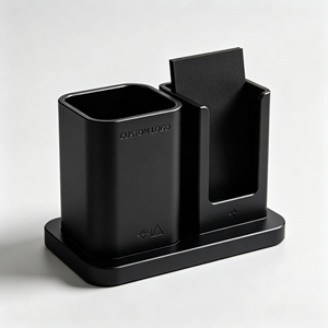 Soporte para Bolígrafos y Tarjetas de Aluminio Sólido y Acero Inoxidable, con Perforación CNC, Anodizado Personalizado, Multicolor, para Almacenamiento en Escritorio de Oficina, Venta al Por Mayor - Product Image 1