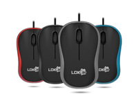 Souris optique filaire USB OEM, mini, économique, pour le bureau, la maison, avec rétroéclairage RGB, ergonomique