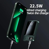 Batterie externe magnétique à charge rapide 22,5 W, mini format, 10000 mAh, chargeur portable pour téléphones mobiles