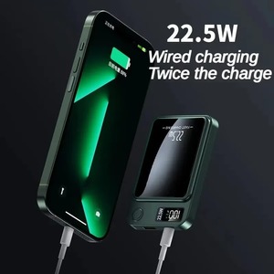 แบตเตอรี่สำรองแม่เหล็กไร้สาย 10000mAh 22.5W ชาร์จเร็ว ขนาดเล็ก พกพาสะดวก สำหรับโทรศัพท์มือถือ - Product Image 6