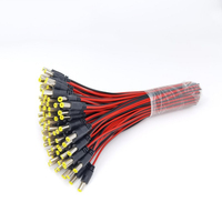 DC rouge-noir 12V/24V caméra utiliser le câble d'alimentation prise mâle CE pour connecteur d'alimentation central 5521