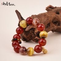 Bracelet extensible artisanal en perles de cristal naturel Han Qian'er, pierre de guérison faite à la main, bijoux géométriques tendance unisexe