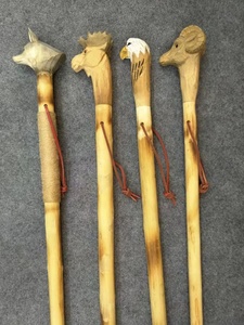 Деревянная резная трость в форме животных - Product Image 5