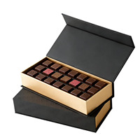 Boîtes cadeaux en chocolat avec logo personnalisé, boîtes d'emballage de qualité supérieure imprimées à l'encre de soja, boîtes d'emballage alimentaire, boîtes d'emballage pour bonbons à emporter