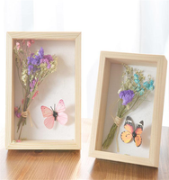 Vente chaude, cadre photo en bois antique en gros, avec taille et couleur personnalisées, boîte à souvenirs