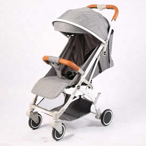 Poussette pliante légère et simple pour bébé, les enfants peuvent s'asseoir et s'allonger, chariot trois-en-un, poussette parapluie de poche de voyage - Product Image 5