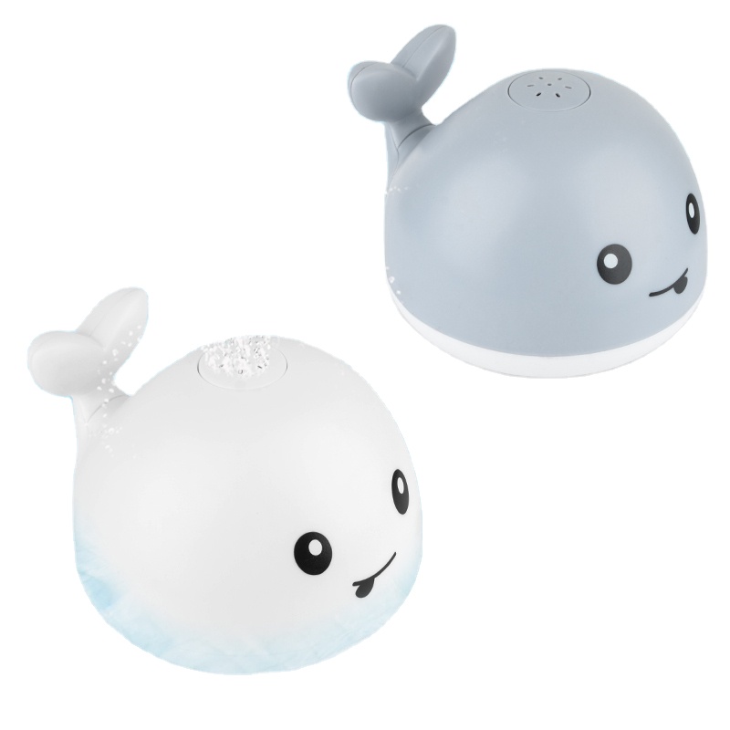 Игрушки для ванны, водные игрушки, детский КИТ, Электрический индукционный спринклер, музыкальные красочные огни для малышей