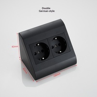 Enchufe de escritorio montable en cubo con tomas de corriente europeas, puerto de carga USB y tomas de corriente eléctricas para oficina, con certificación CE