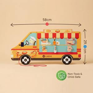 Camión de Postres Interactivo de Madera - Juguete Educativo para Edades de 2 <span class=keywords><strong>a</strong></span> 13 <span class=keywords><strong>A</strong></span>ños, Montessori STEM, Seguro, No Tóxico, para Preparación de Alimentos y Cocina - Product Image 2