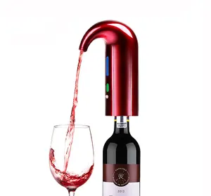 صنواي الأمازون أعلى بيع اكسسوارات المطبخ USB شحن المحمولة الذكية النبيذ مهوية الكهربائية إناء نبيذ المدفق سدادة