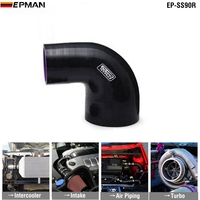 Tuyau réducteur en silicone EPMAN à coude de 90 degrés, tuyau de radiateur 4 plis, tube d'intercooler, tuyaux d'admission d'air, fabrication sur mesure, logo couleur