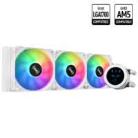 Refroidisseur d'eau multi-compatible tout-en-un pour CPU AIO Compatible avec Intel Efficient Control Pump 360mm Liquid Water Cooling