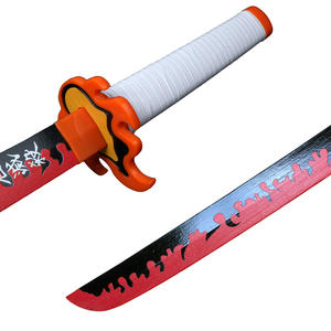 Venta caliente <span class=keywords><strong>Cosplay</strong></span> espada demonio asesino Rengoku Kyoujurou Kimetsu no Yaiba <span class=keywords><strong>Anime</strong></span> espada katana - Product Image 4