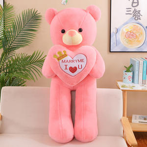 Gery Herz Teddybär Plüsch tier Valentinstag Riese Menschliche Größe Bär Kuscheltier puppen Super Soft Toys Schlafen Langes Kissen - Product Image 4