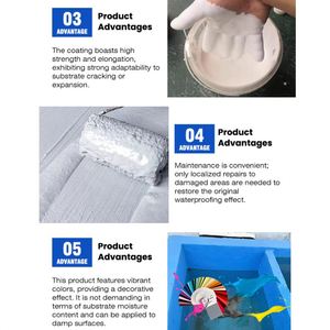 Revestimiento Impermeable de Cemento Polimérico JS a Base de Agua para Reparación de Fugas en Baños, Cocinas y Balcones - Product Image 5
