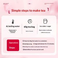 Sachets de thé aux agrumes, roselle et hawthorn pour le service du thé de l'après-midi – Infusion de fruits et herbes pour usage commercial