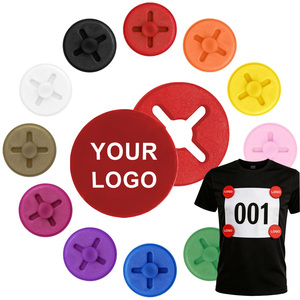 IDEA DE REGALO: Clips Personalizados para Número de Maratón, Hebillas Antideslizantes, Fijaciones de Plástico con Orificios Cruzados para Ropa - Product Image 1