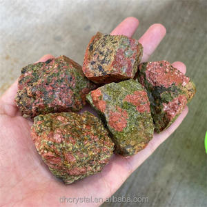Cristales de Unakita JADE y Piedras Curativas, 1 Pieza de Piedra Natural en Bruto para Pulir, Gemas Curativas y Manualidades con Cristales - Product Image 3