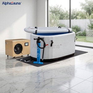 Bain de glace gonflable pour 2 personnes, petit bassin de récupération sportive, bain froid, refroidisseur en option - Product Image 4
