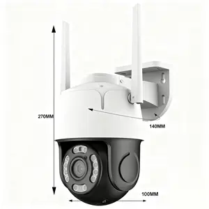 Kamera Keamanan WiFi Tahan Air IP65, HD Luar Ruangan, Deteksi Gerakan, Penglihatan Malam, CCTV Nirkabel untuk Rumah & Bisnis - Product Image 6