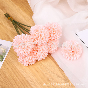 Crisantemo de Seda, Flor Artificial, Cabeza de 6 cm, Tallo de 30 cm, Alta Simulación, Decoración para Bodas, Decoración del Hogar - Product Image 3