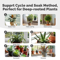 Minuteur d'arrosage intelligent pour plantes d'intérieur avec contrôle Wi-Fi - Système d'irrigation goutte à goutte programmable pour un arrosage de précision