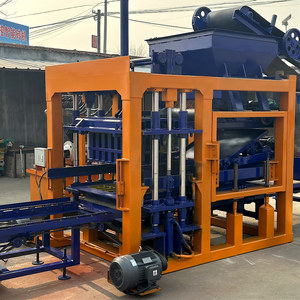 Machine à fabriquer des blocs creux en béton QT4-15 PLC, ligne de production de briques entièrement automatique avec traitement du sable, facile à utiliser - Product Image 1