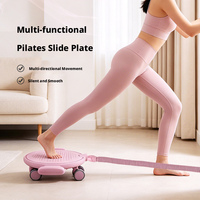 Plateau de glisse pour Pilates, roue abdominale, plateau de glisse abdominal, équipement de fitness à domicile pour des abdominaux fermes, entraîneur de glisse pour fessiers et jambes