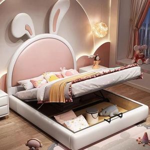 Moderno minimalista principessa in cotone imbottito letto singolo per ragazze adolescenti e studente di dimensioni compatte camera da letto principale - Product Image 5