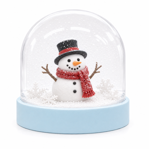 Cadeaux de Noël, figurines de Noël dans une boule de neige en plastique - Product Image 3