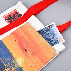 Fábrica paisaje artístico impreso bolsa de lona moda ocio compras carta patrón campaña publicidad pequeños regalos mano - Product Image 4