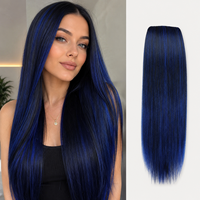 MIAREO MRO EZ F 26'' 90G Extensions de cheveux en fibre haute température teinte, pré-étirées, pour tresses africaines au crochet, faciles à tresser